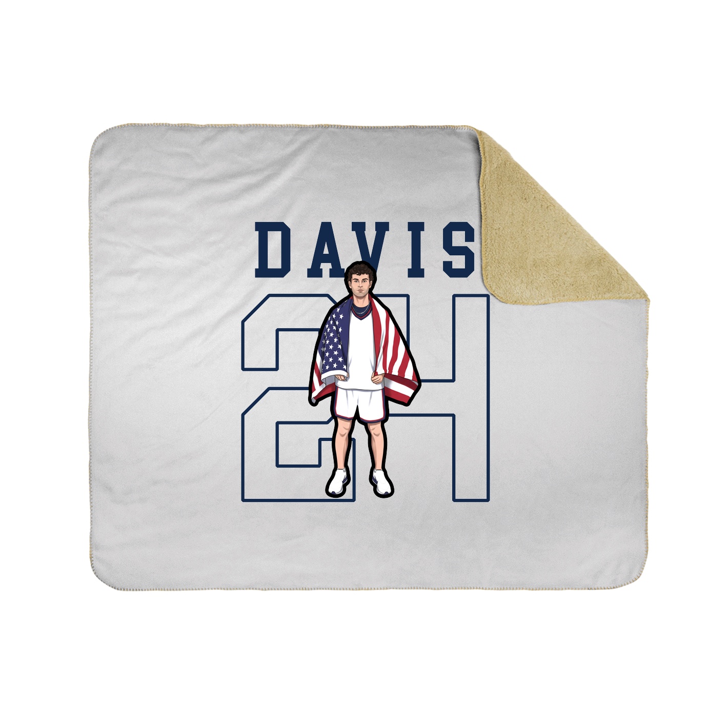 50x60 Sherpa Lined Throw Blanket