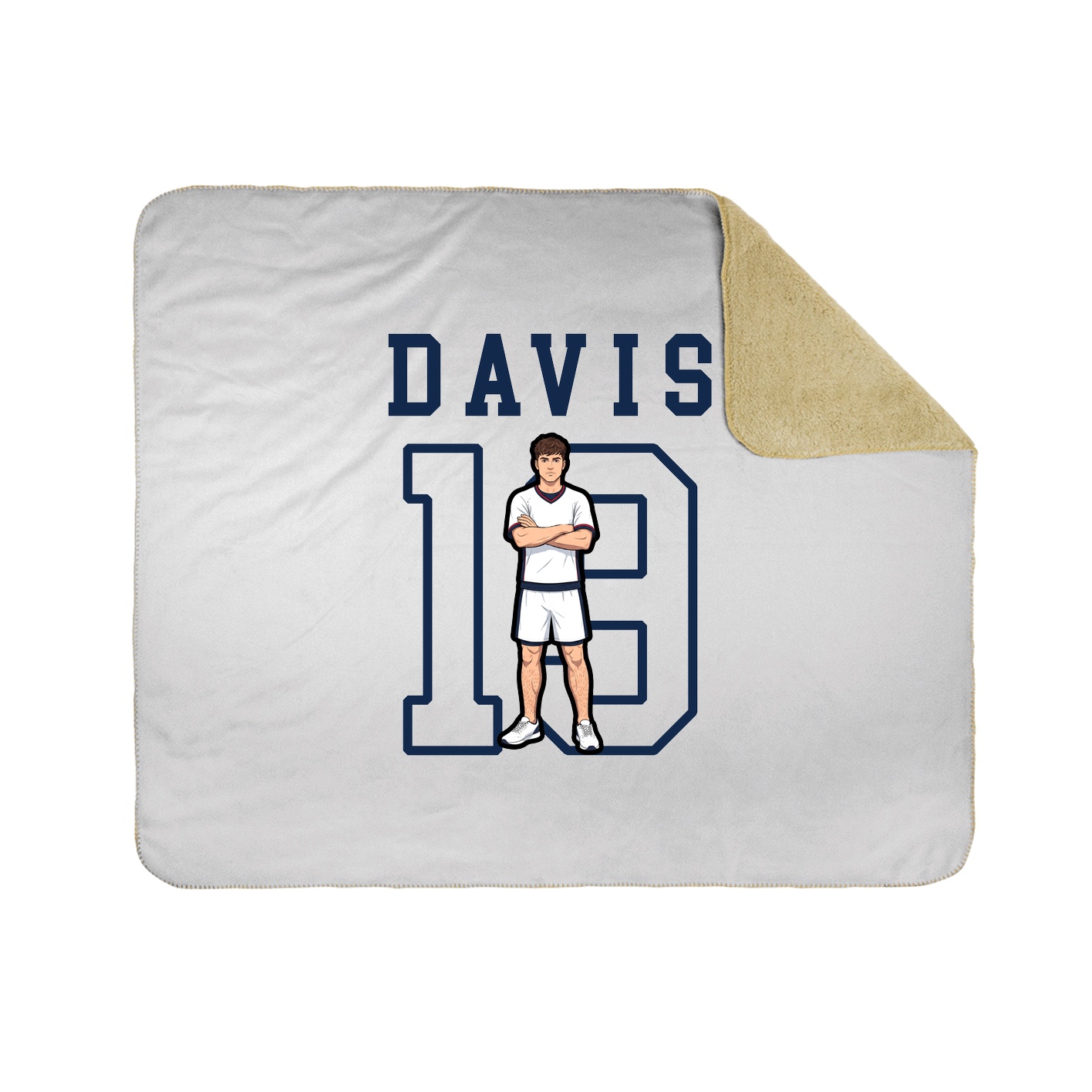 Throw Blanket — Shirsey in White
