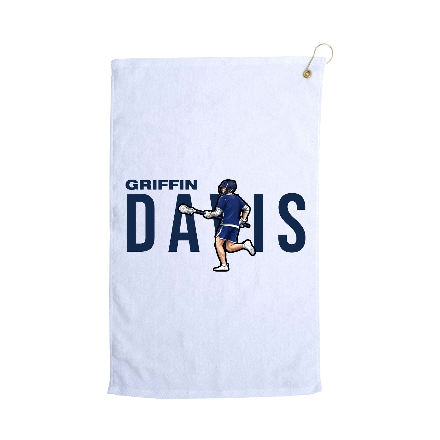 Golf Towel — Player Name in White