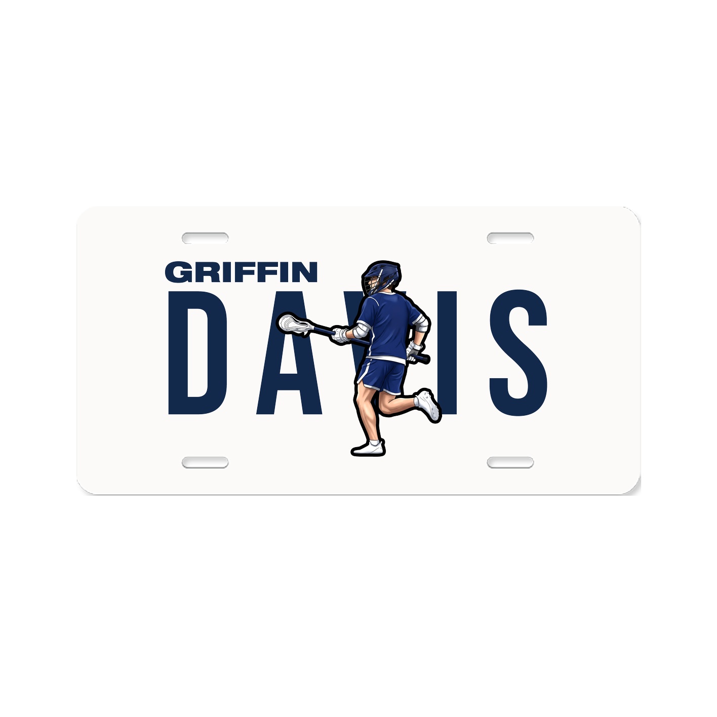 License Plate — Player Name in Classic