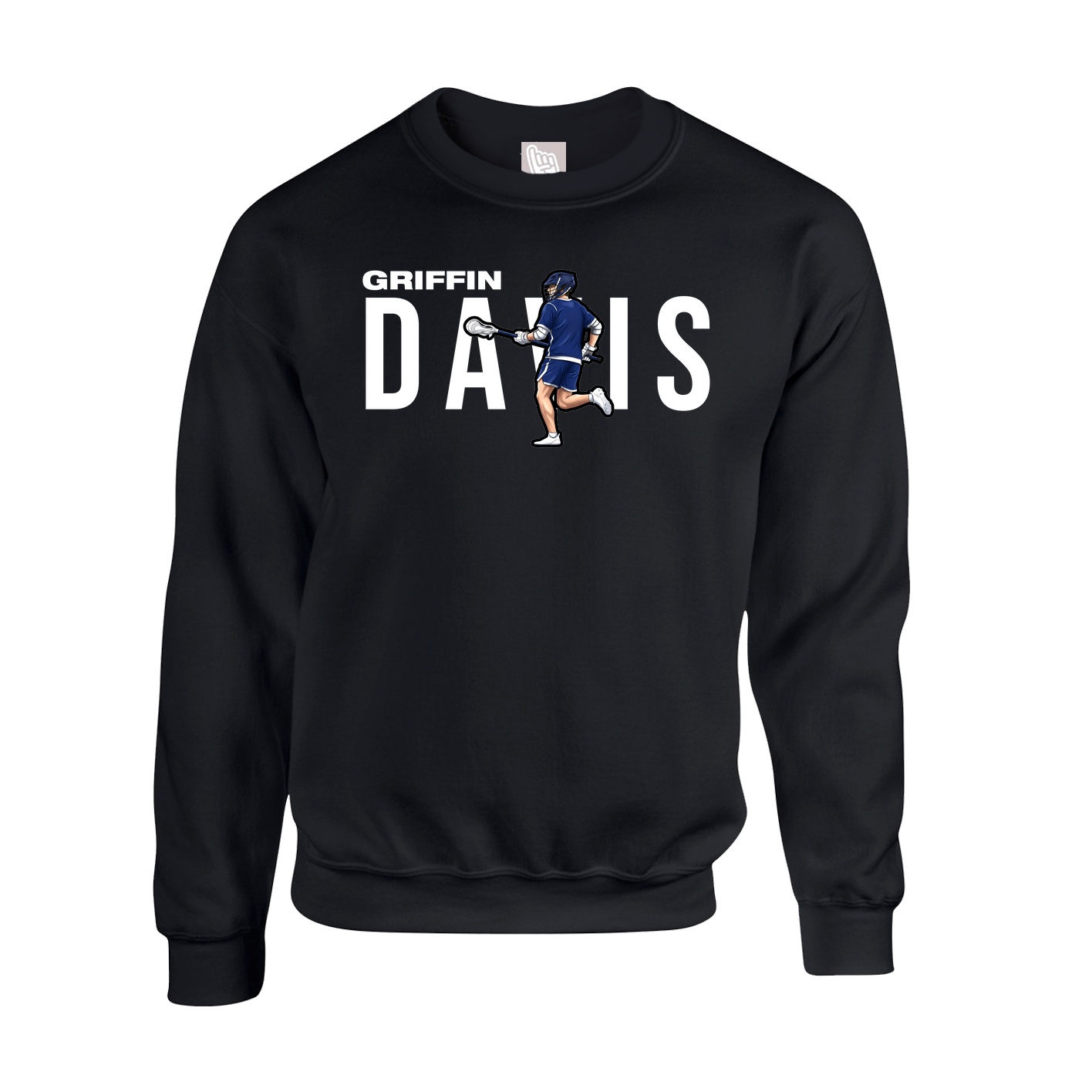 Fleece Crew — Player Name in Black