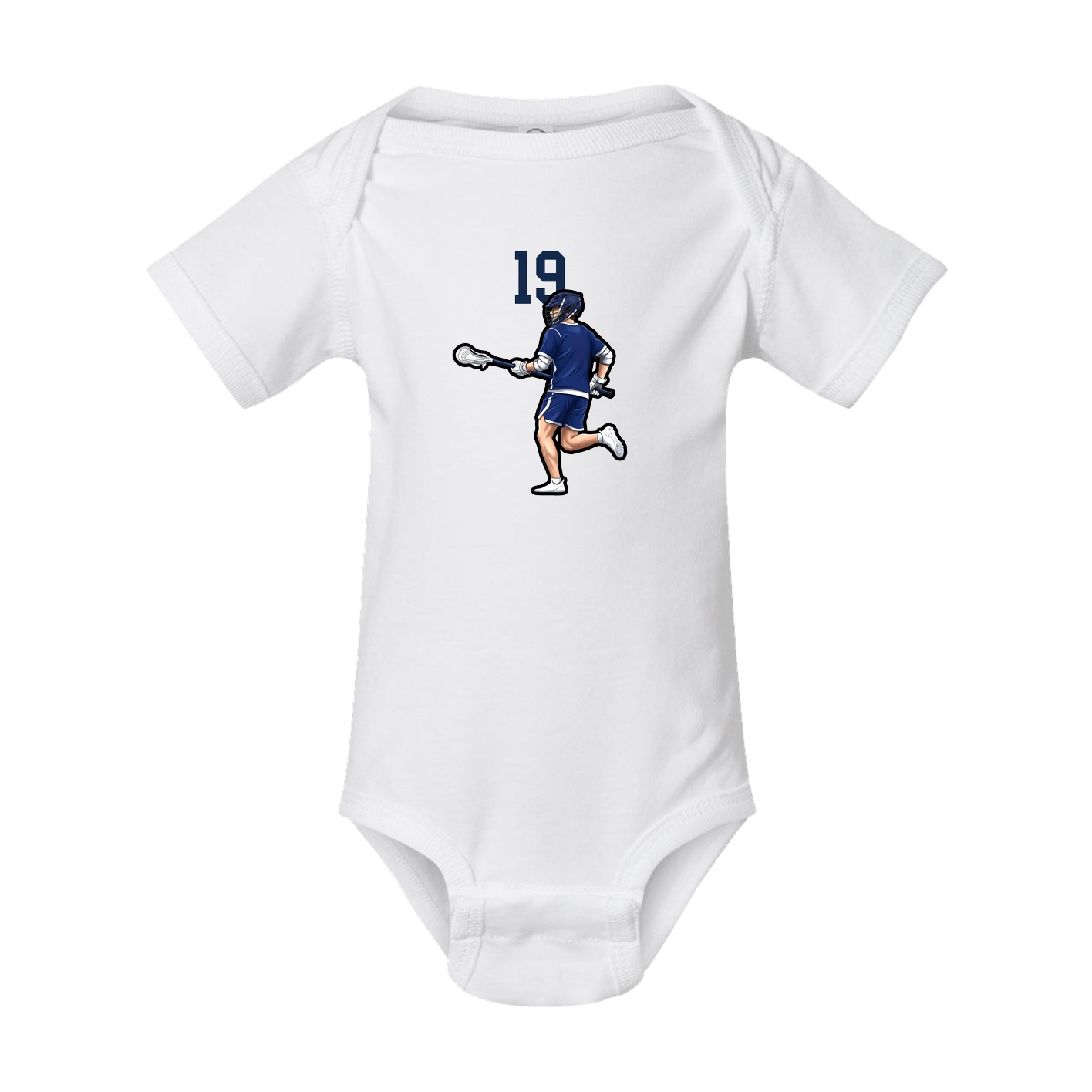 Baby Onesie — Number Top in White