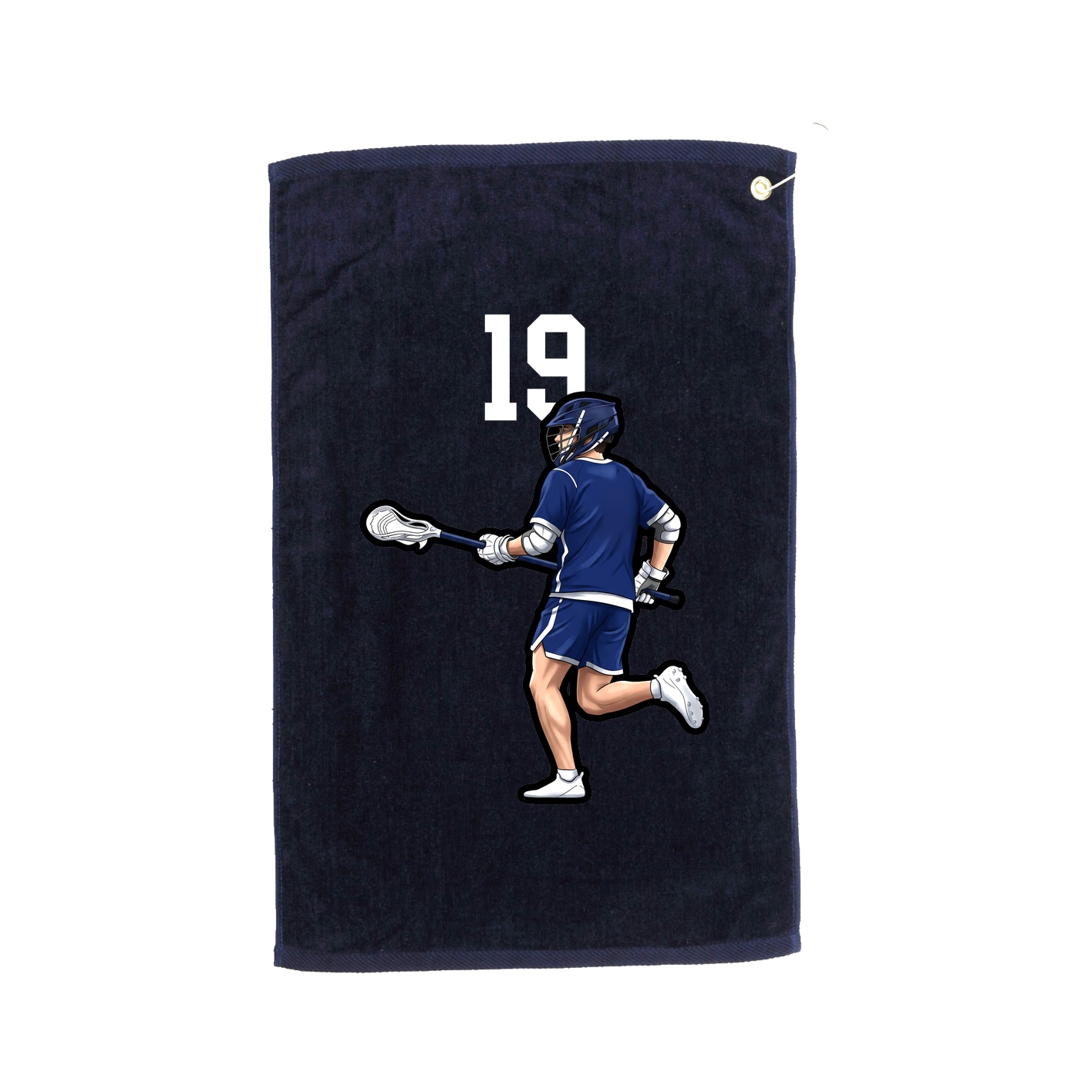 Golf Towel — Number Top in Navy