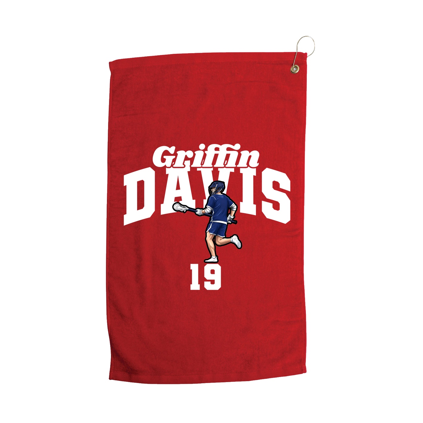 Golf Towel — Signature Arch in Red