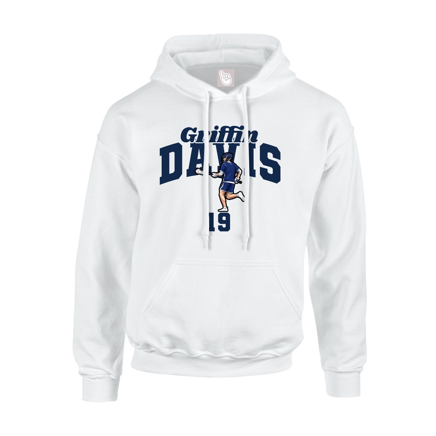 Hoodie — Signature Arch in White