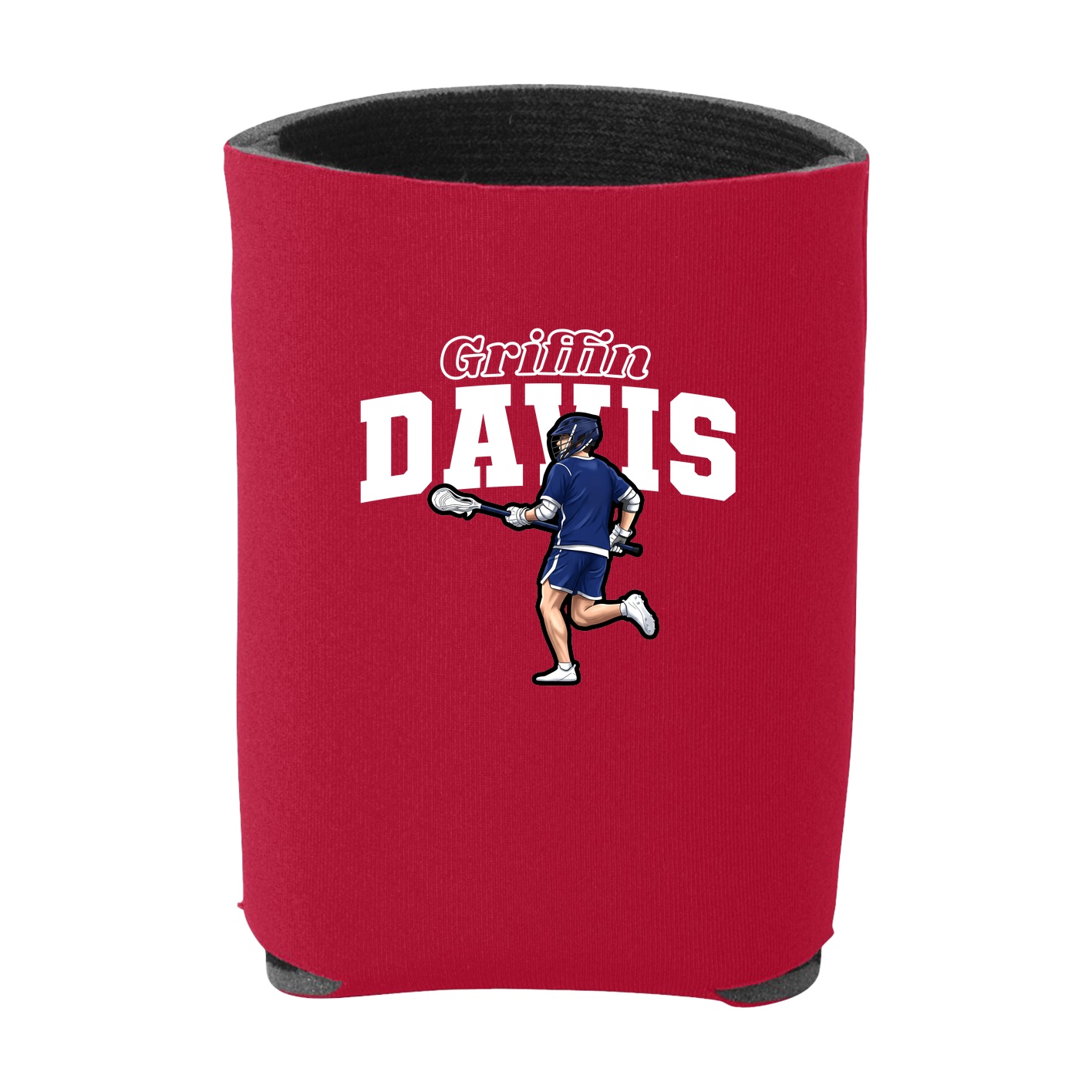 Can Holder — Name Arch in Red