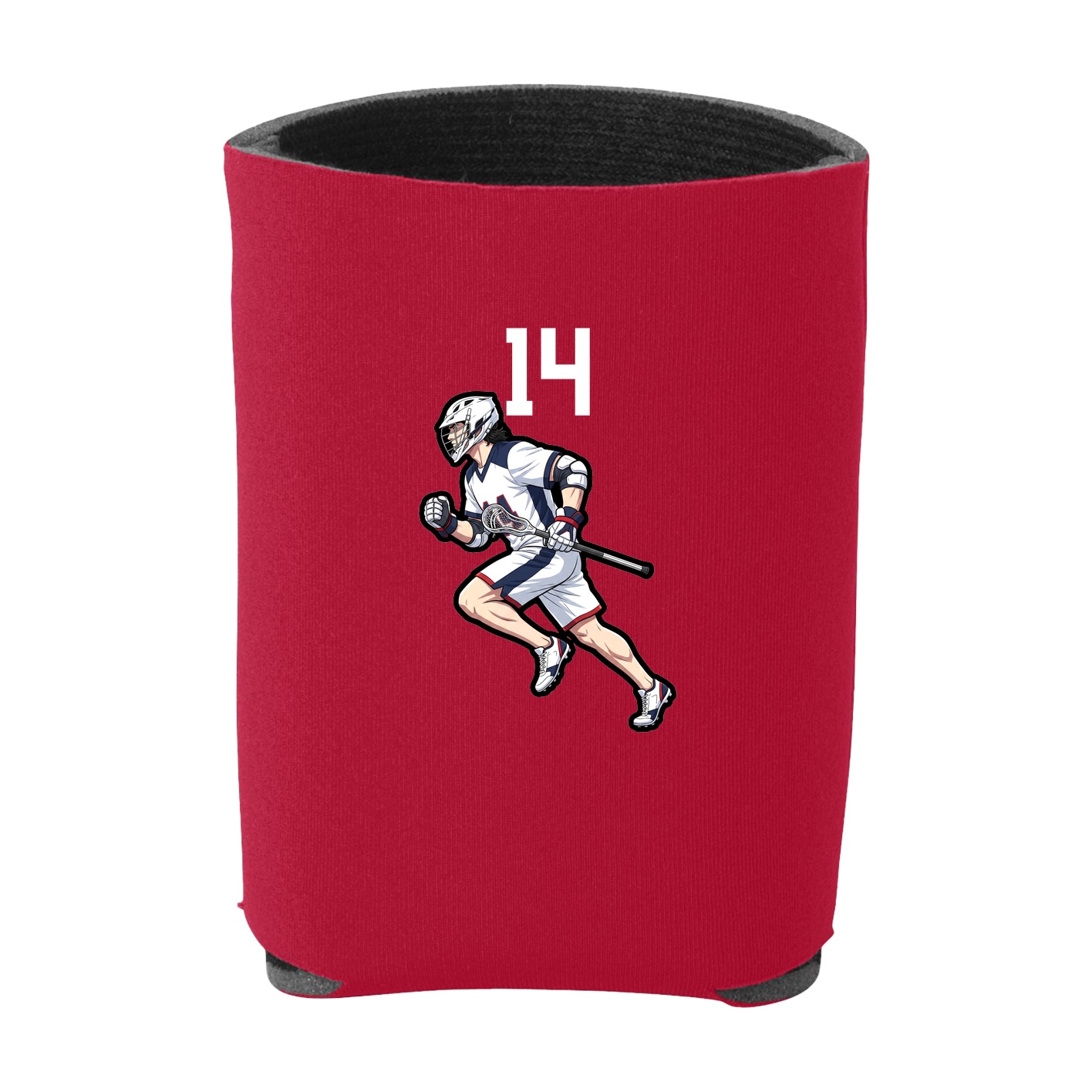 Can Holder — Number Top in Red