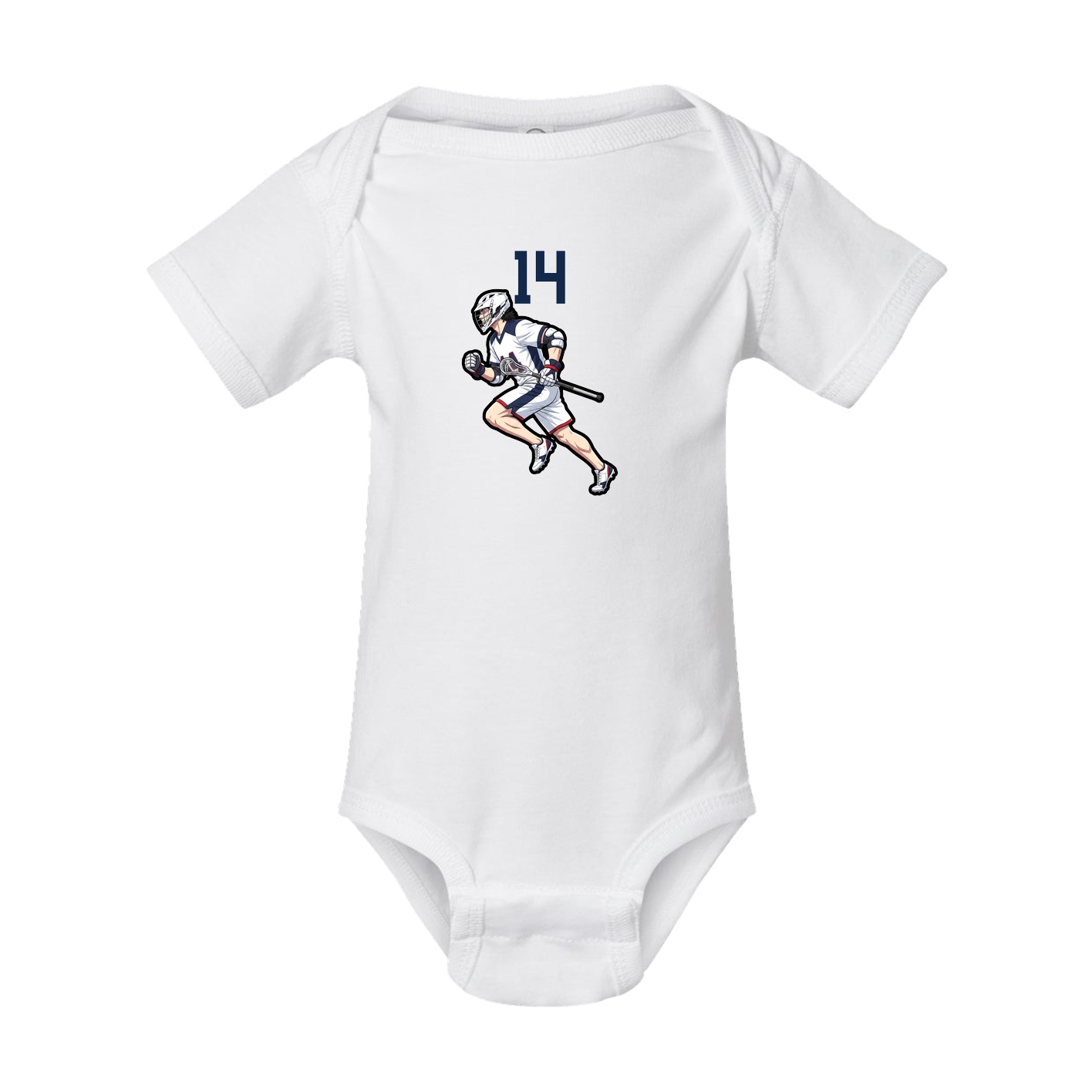 Baby Onesie — Number Top in White