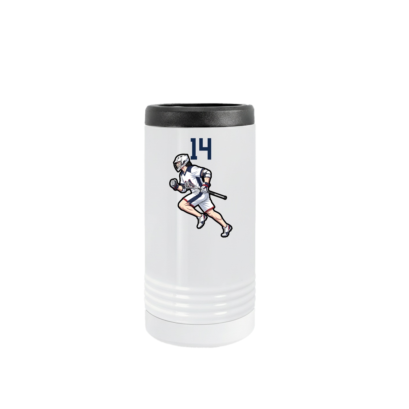 Slim Beverage Holder — Number Top in White