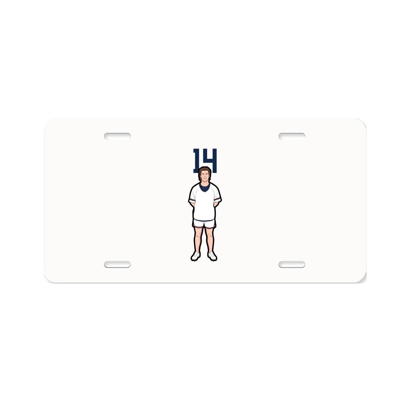 License Plate — Number Top in Classic
