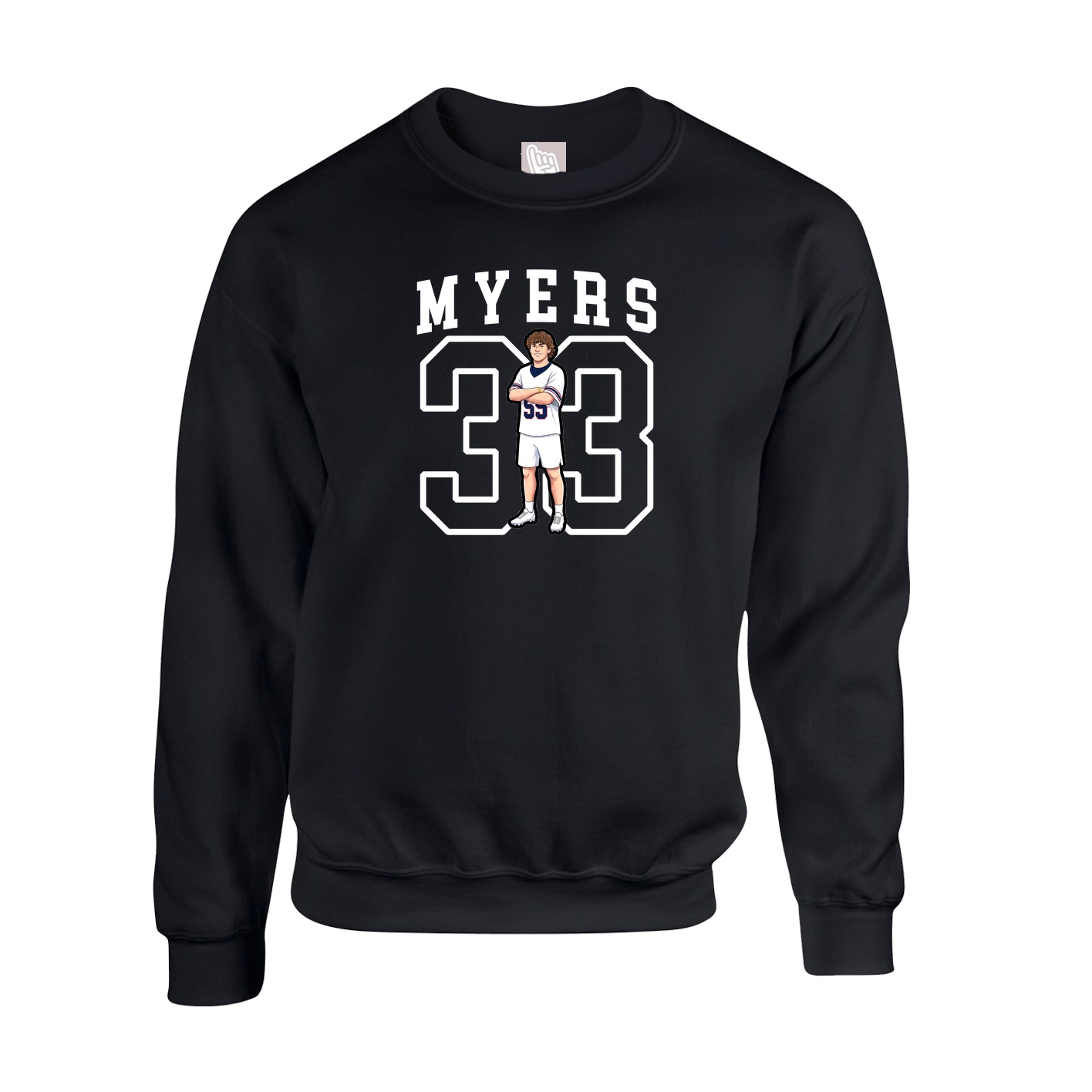 Fleece Crew — Shirsey in Black