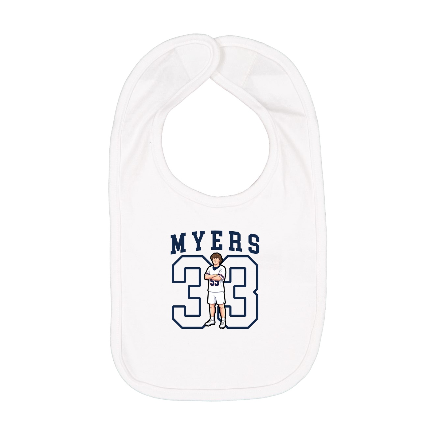 Infant Bib — Shirsey in White