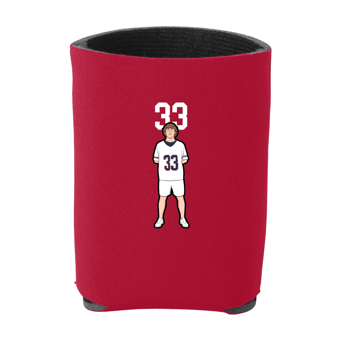 Can Holder — Number Top in Red