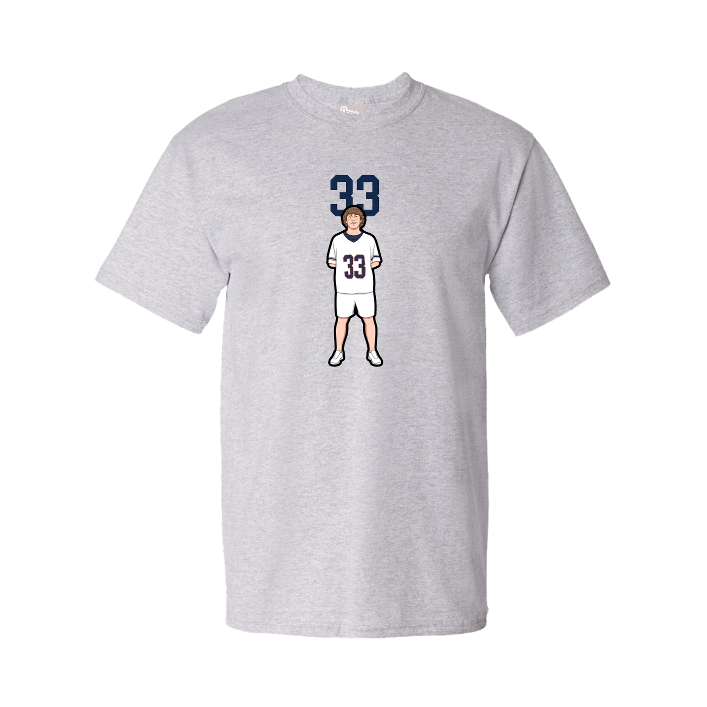 Youth Tee — Number Top in Grey