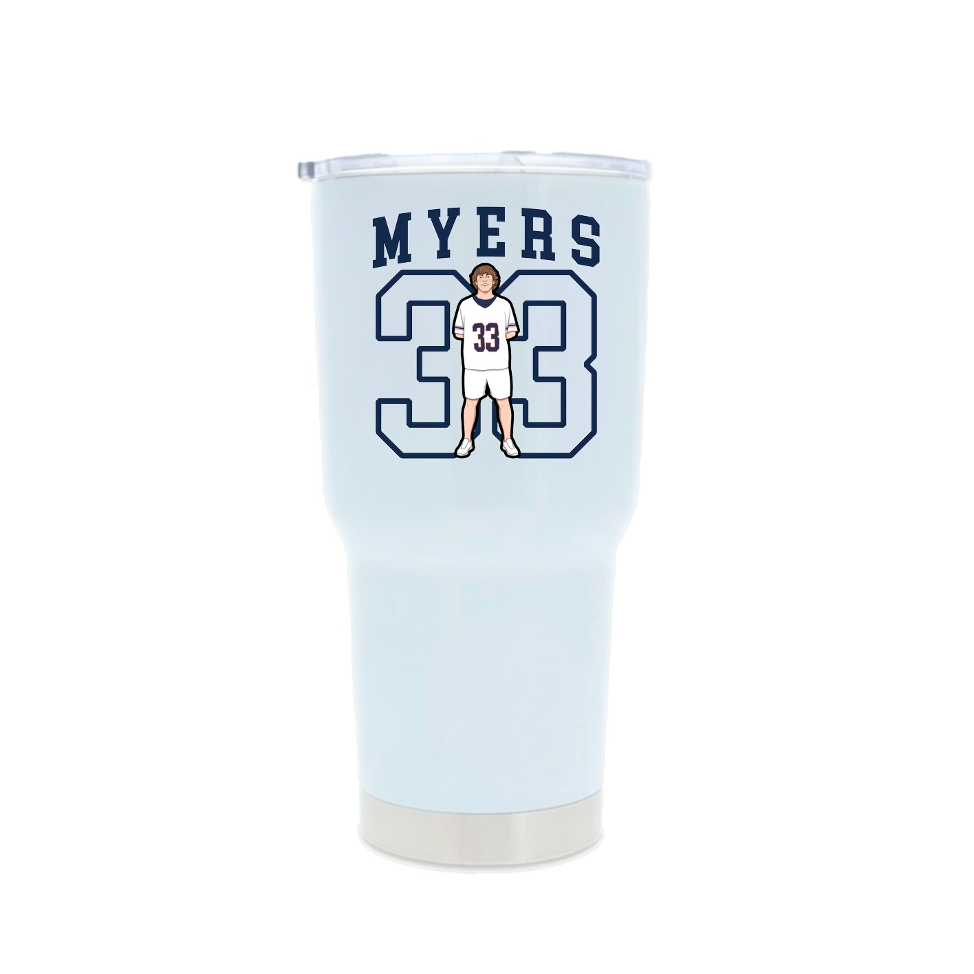 30oz Stainless Steel Tumbler — Shirsey in White