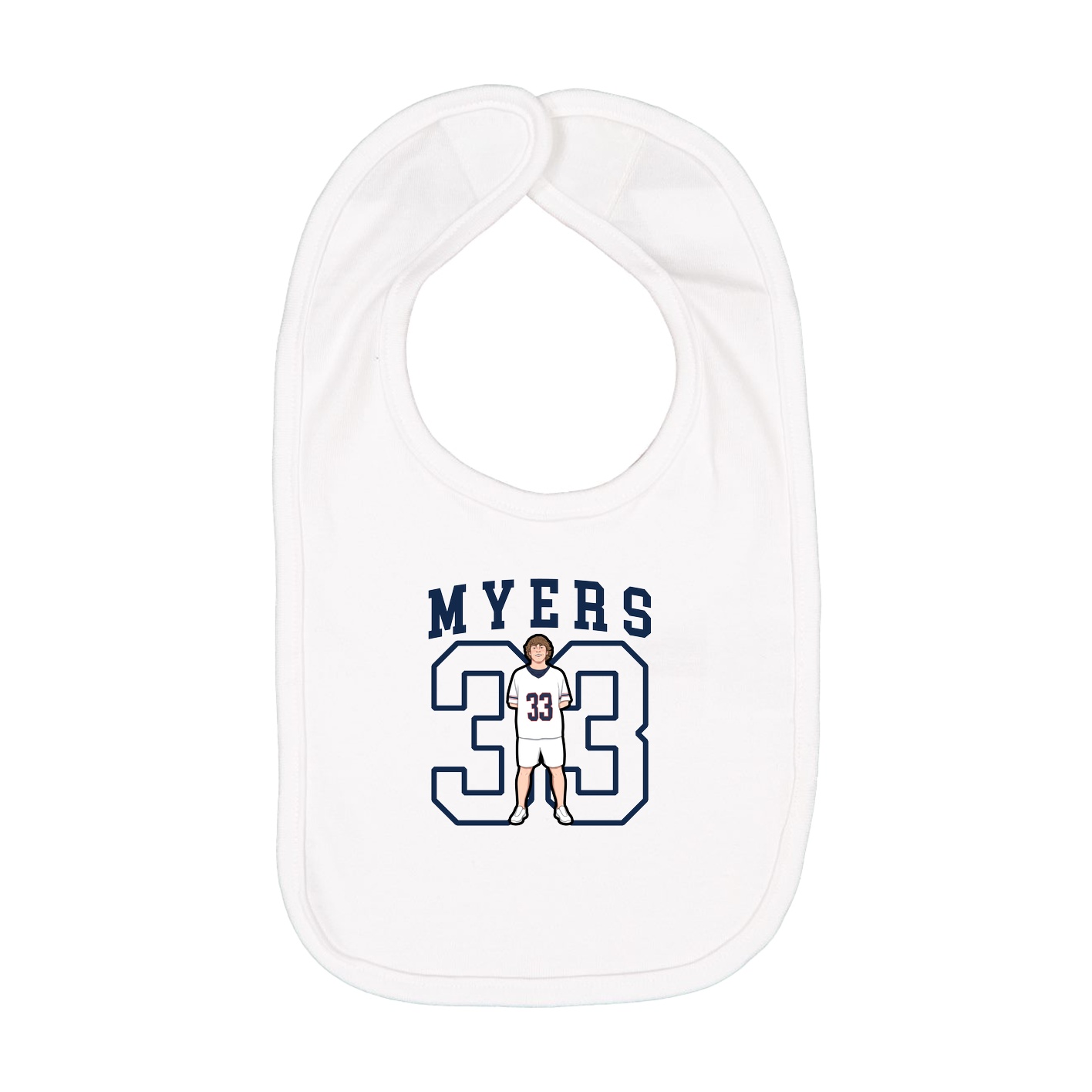 Infant Bib — Shirsey in White