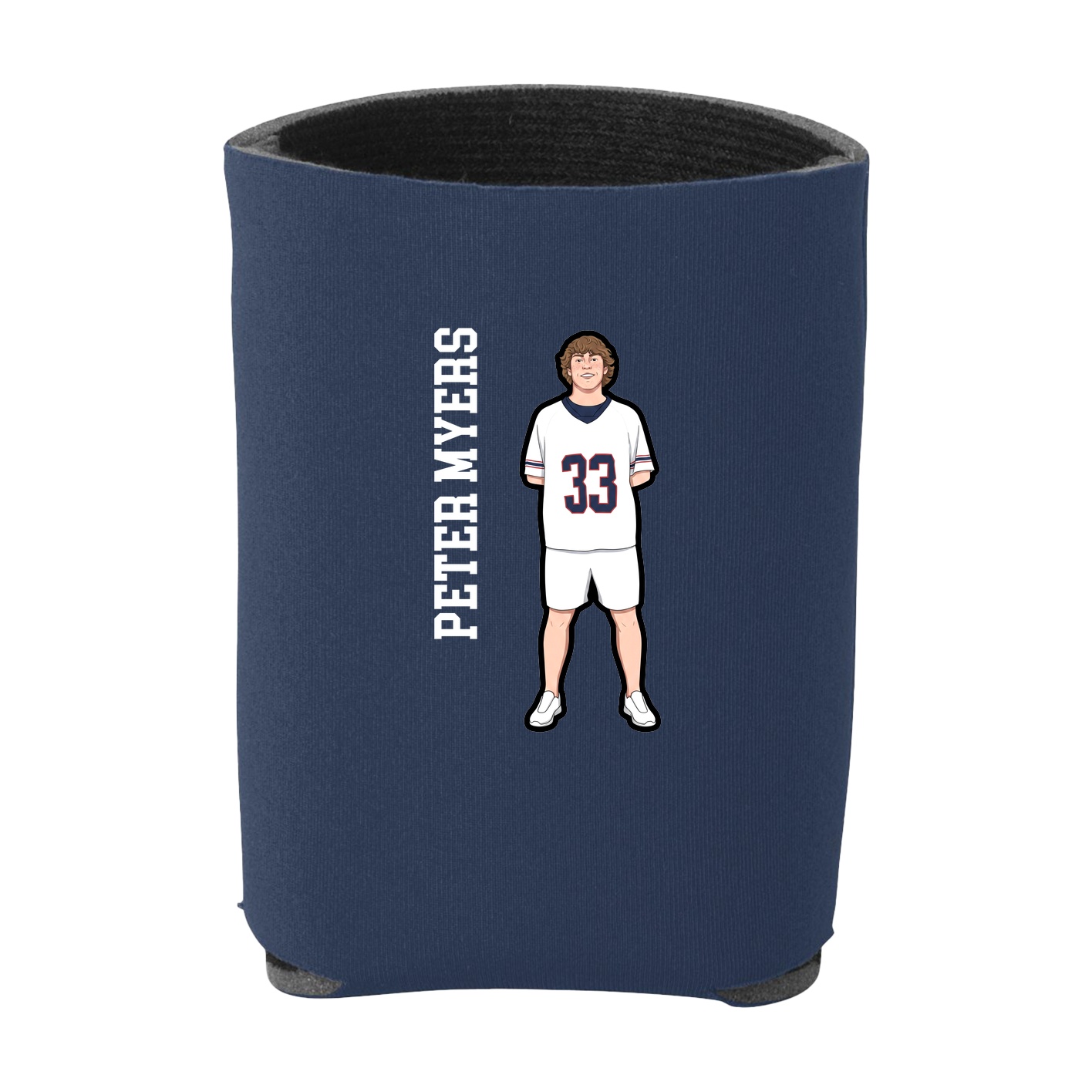 Can Holder — Name Vertical in Navy