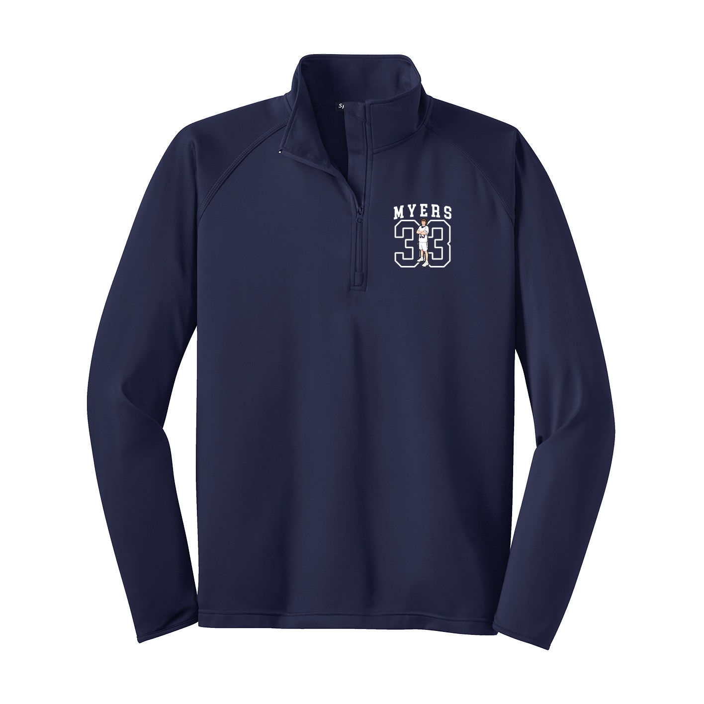 Q-Zip Pullover — Shirsey in Navy
