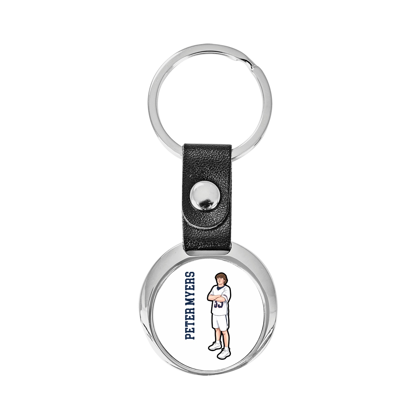 Key Chain — Name Vertical in Classic