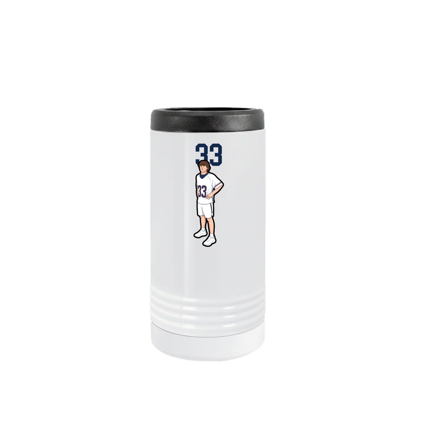 Slim Beverage Holder — Number Top in White