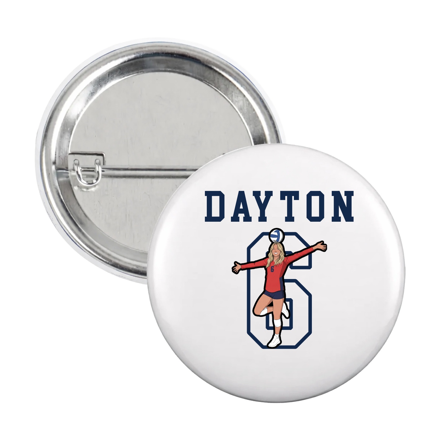 Game Day Button — Shirsey in White