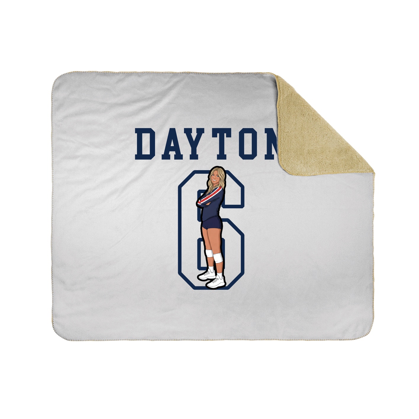Throw Blanket — Shirsey in White
