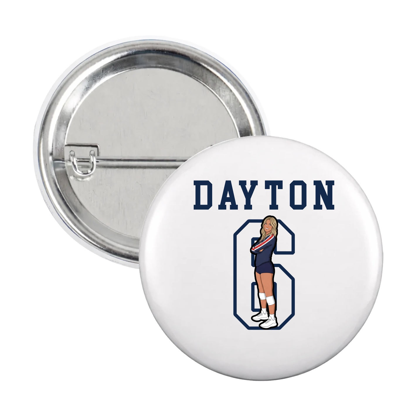 Game Day Button — Shirsey in White