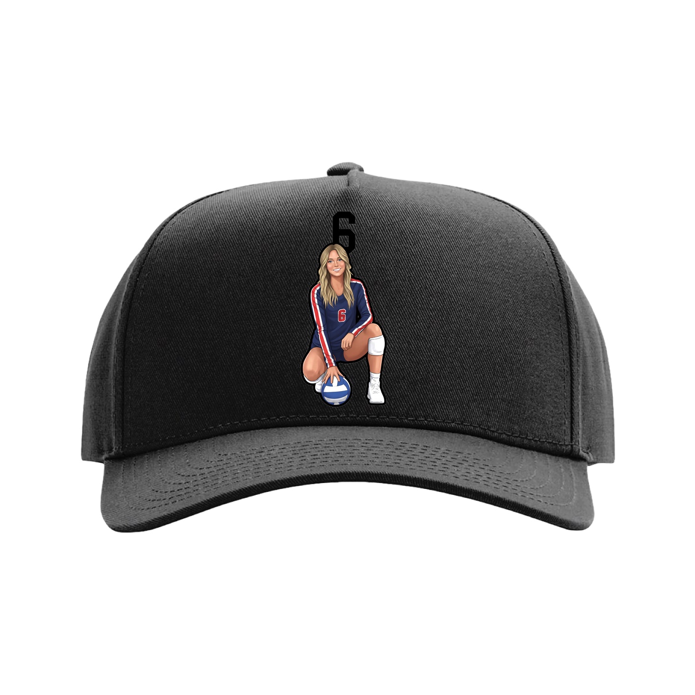 Full Fabric Five-Panel Champ Cap