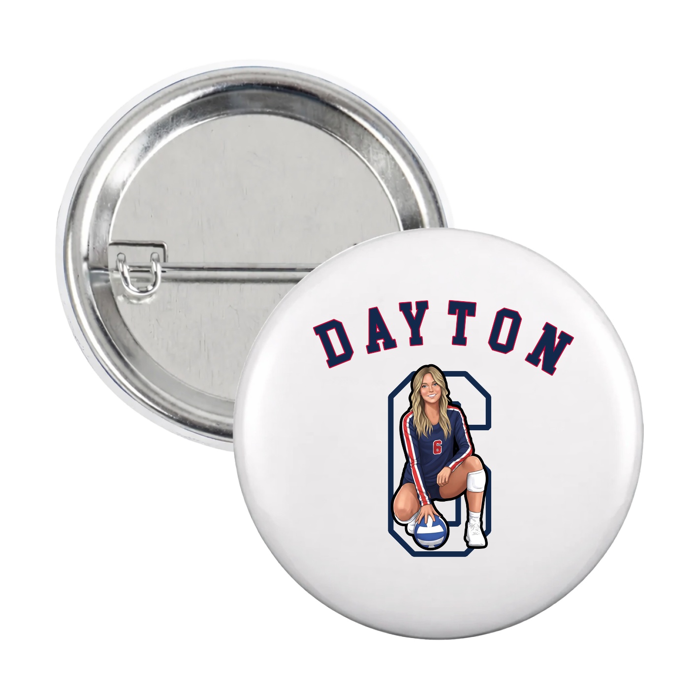 Game Day Button — Shirsey Arch in White