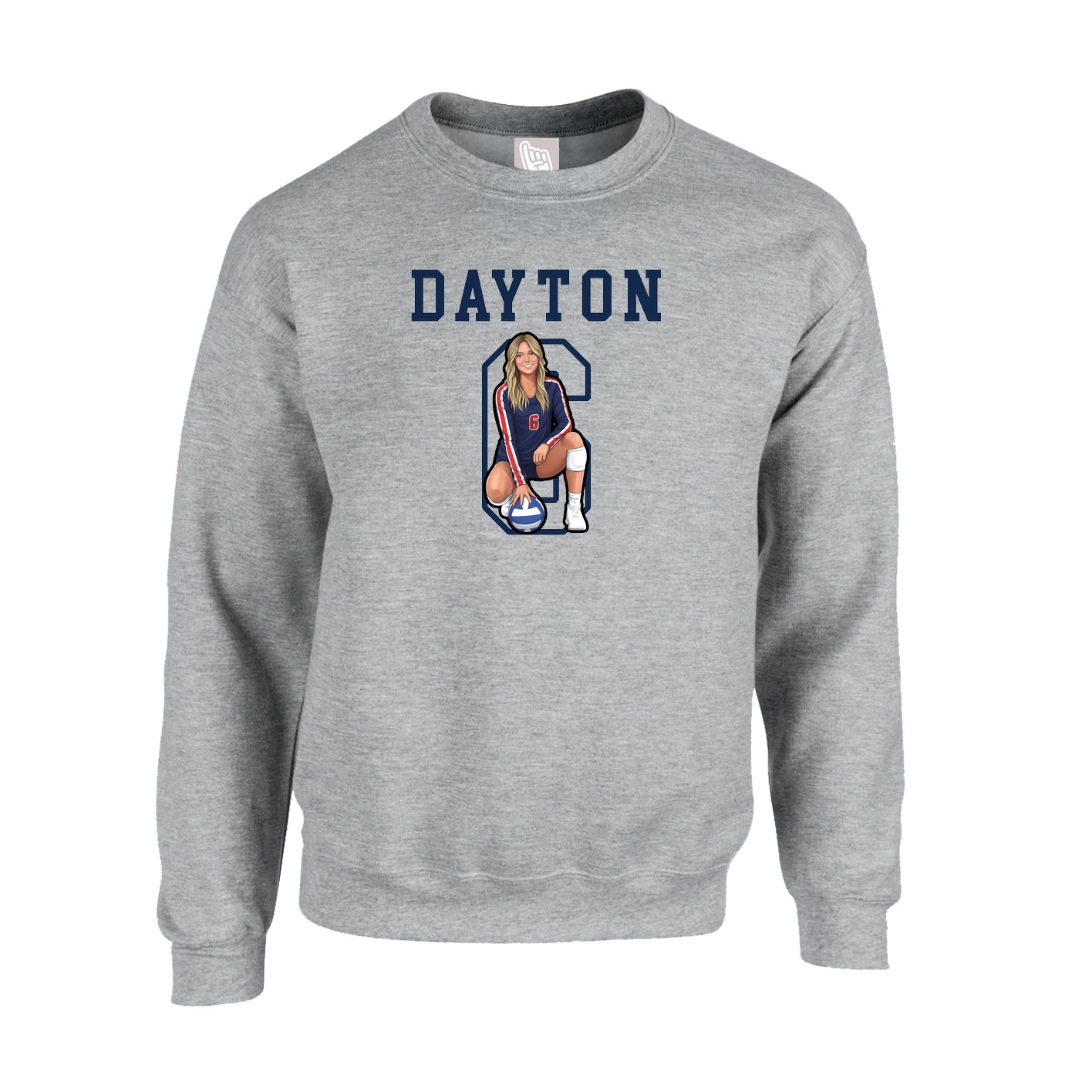 Fleece Crew — Shirsey in Grey