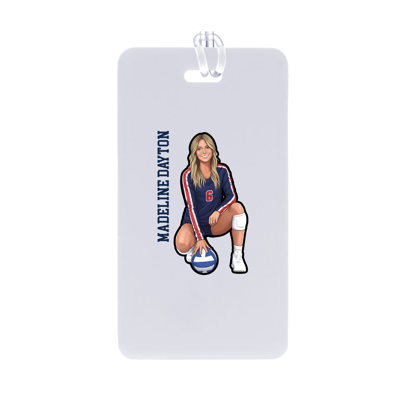 Bag Tag — Name Vertical in Classic