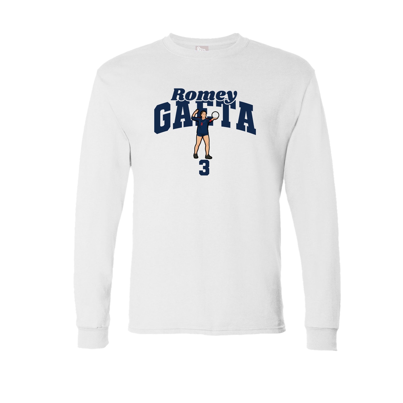 Long Sleeve Tee — Signature Arch in White