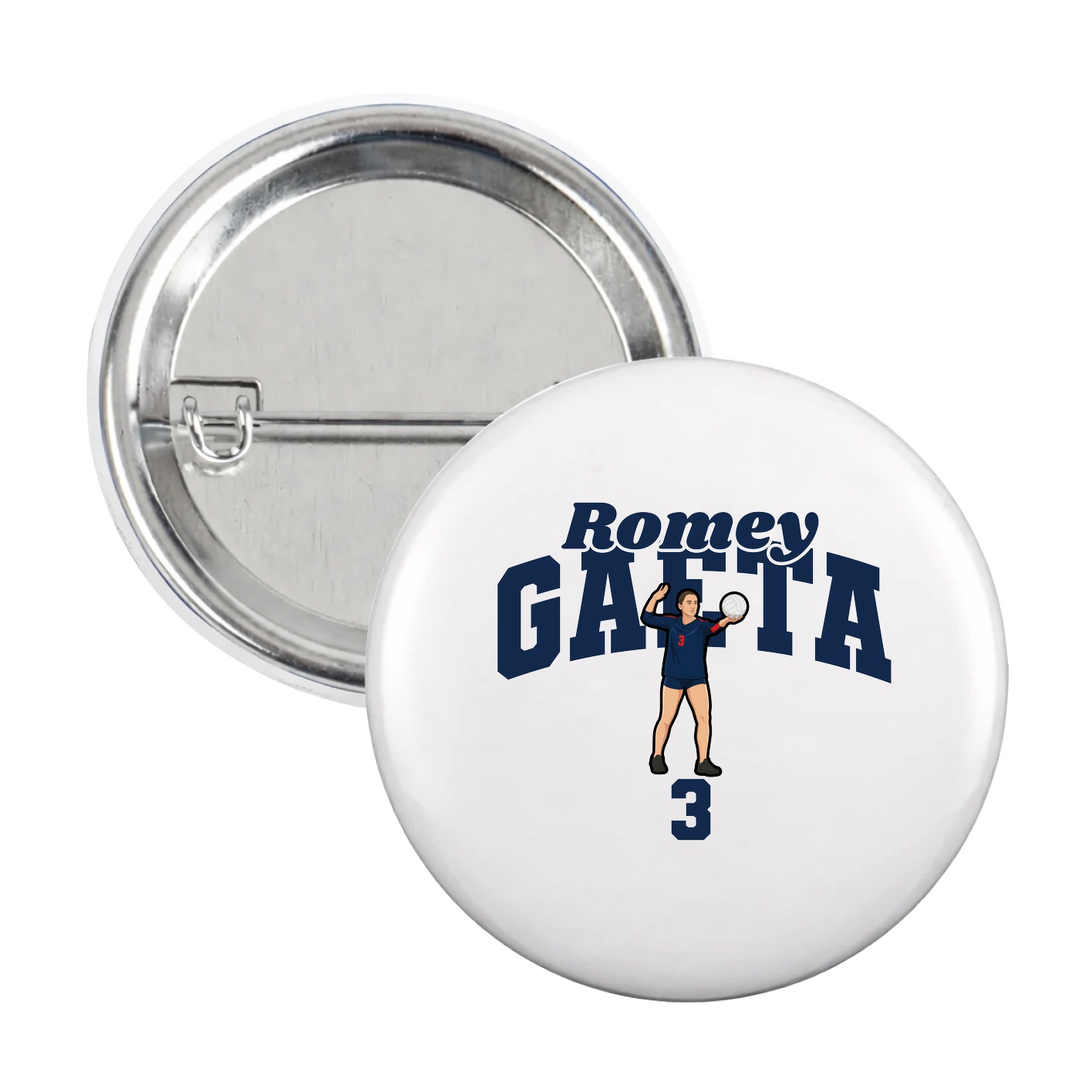 Game Day Button — Signature Arch in White