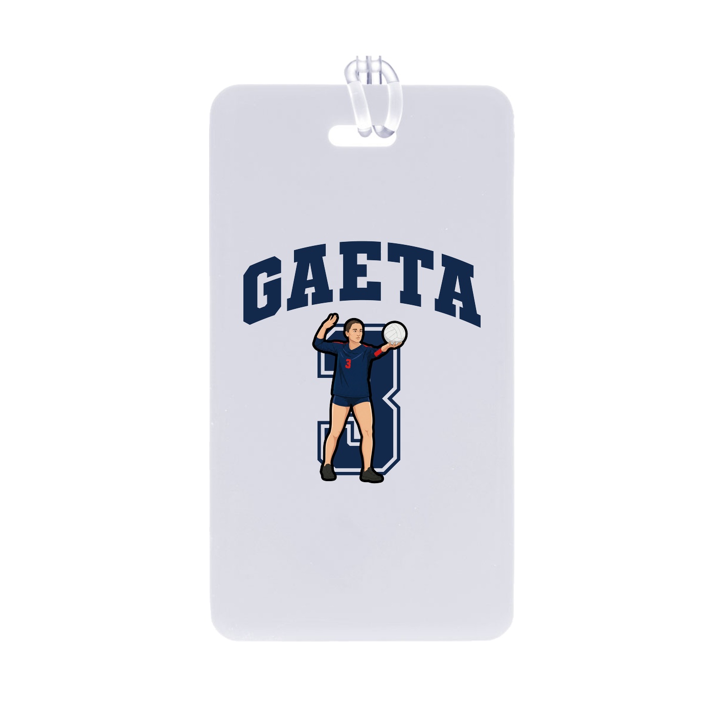 Bag Tag — Number in Classic