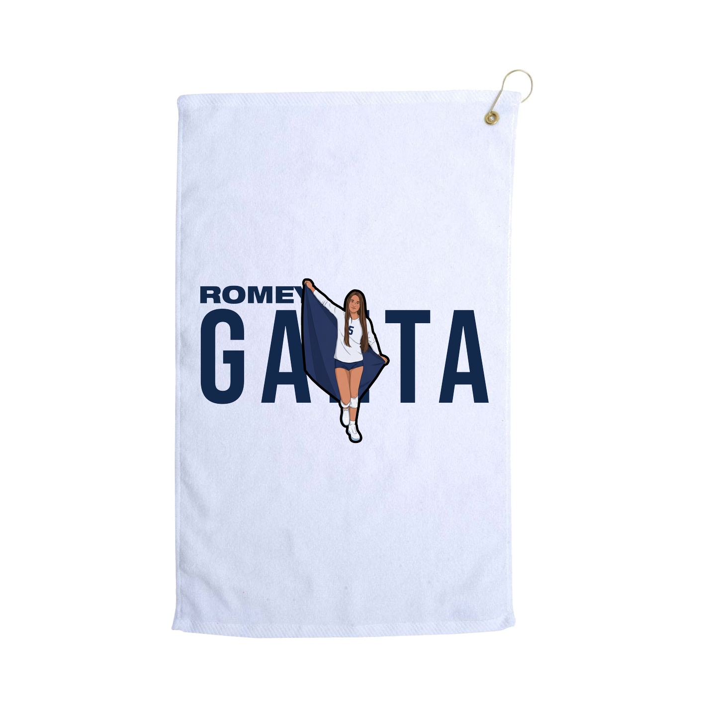 Golf Towel — Player Name in White