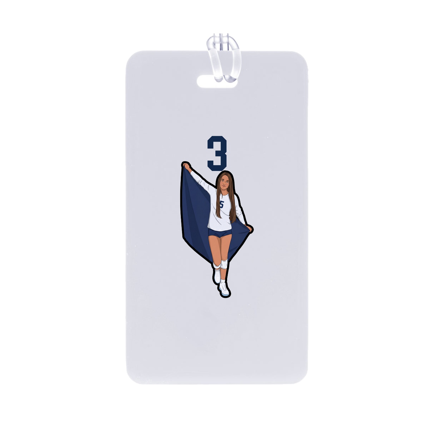 Bag Tag — Number Top in Classic