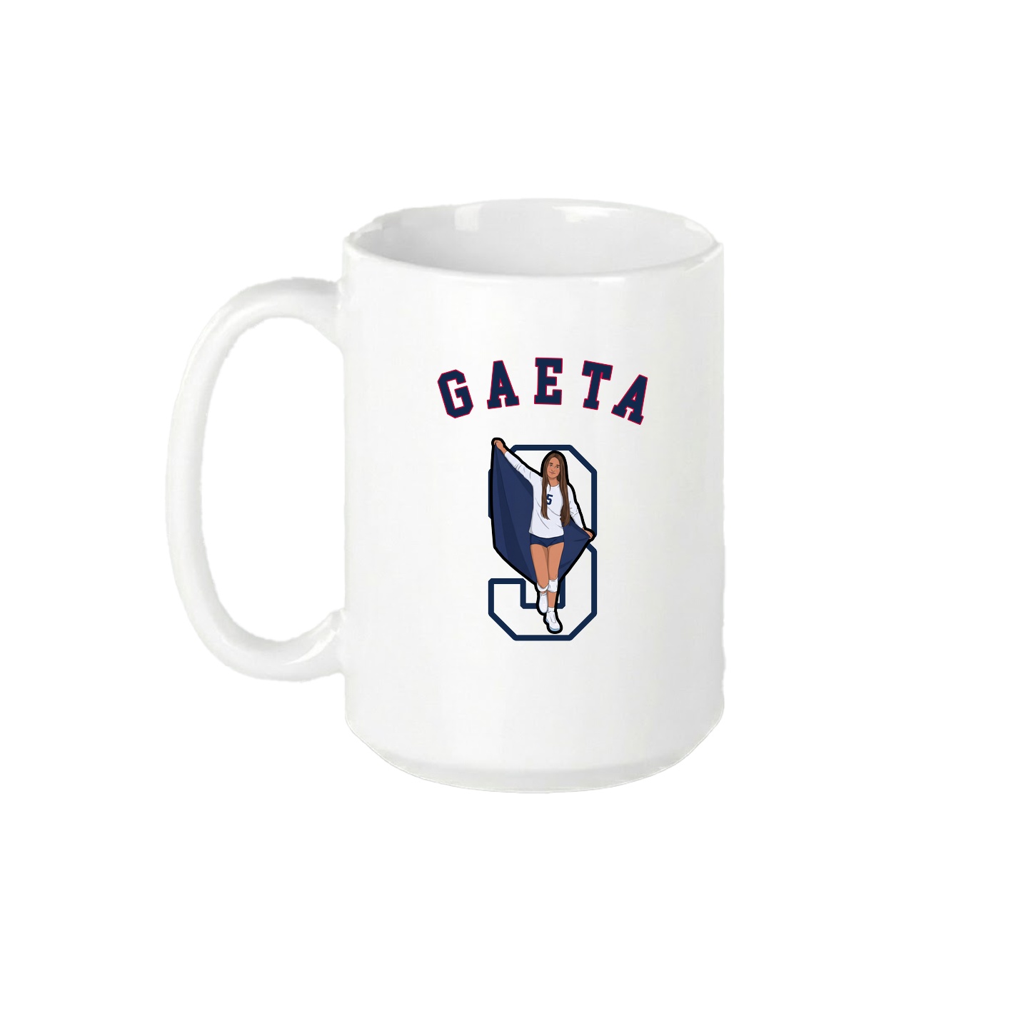 15oz Coffee Mug — Shirsey Arch in White