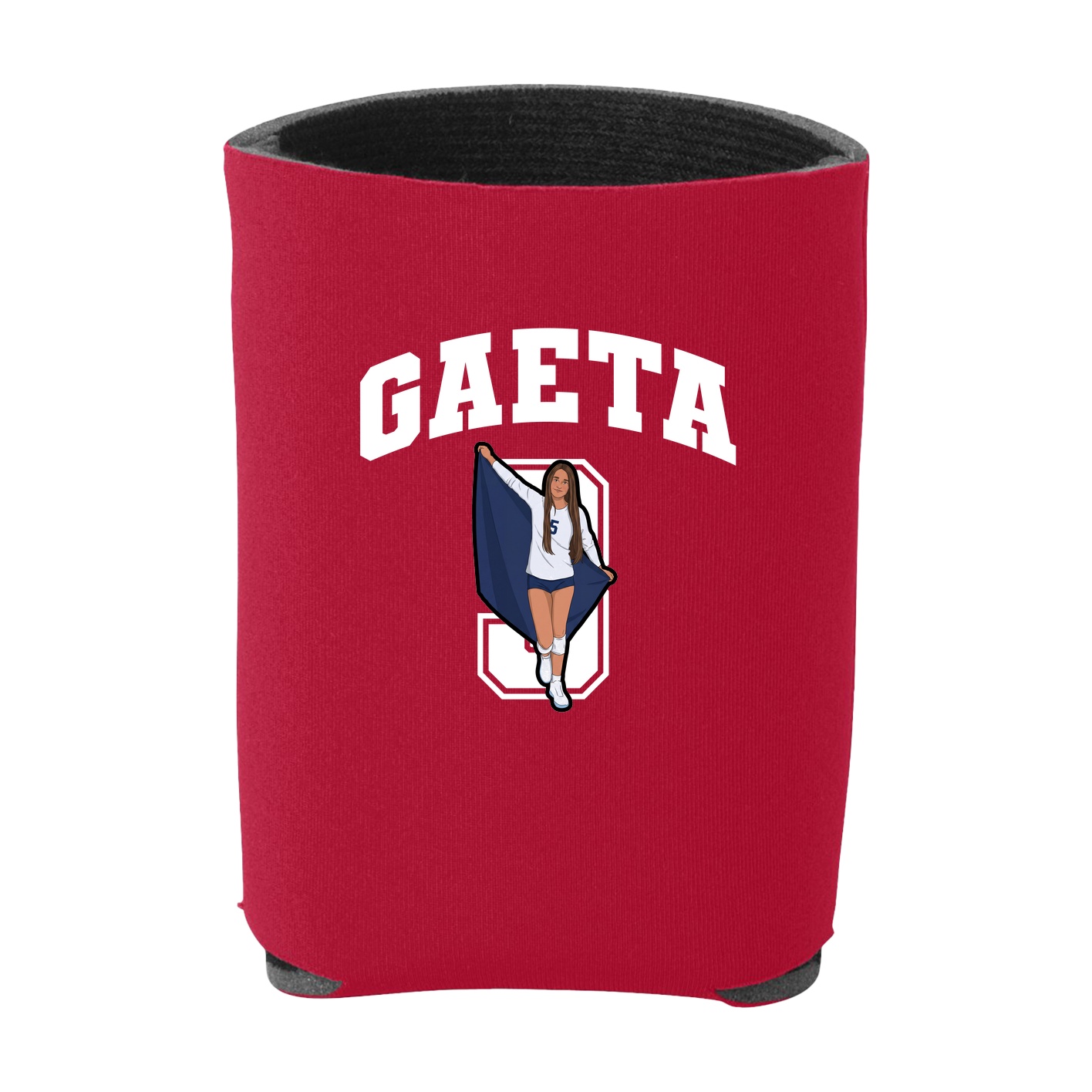 Can Holder — Number in Red