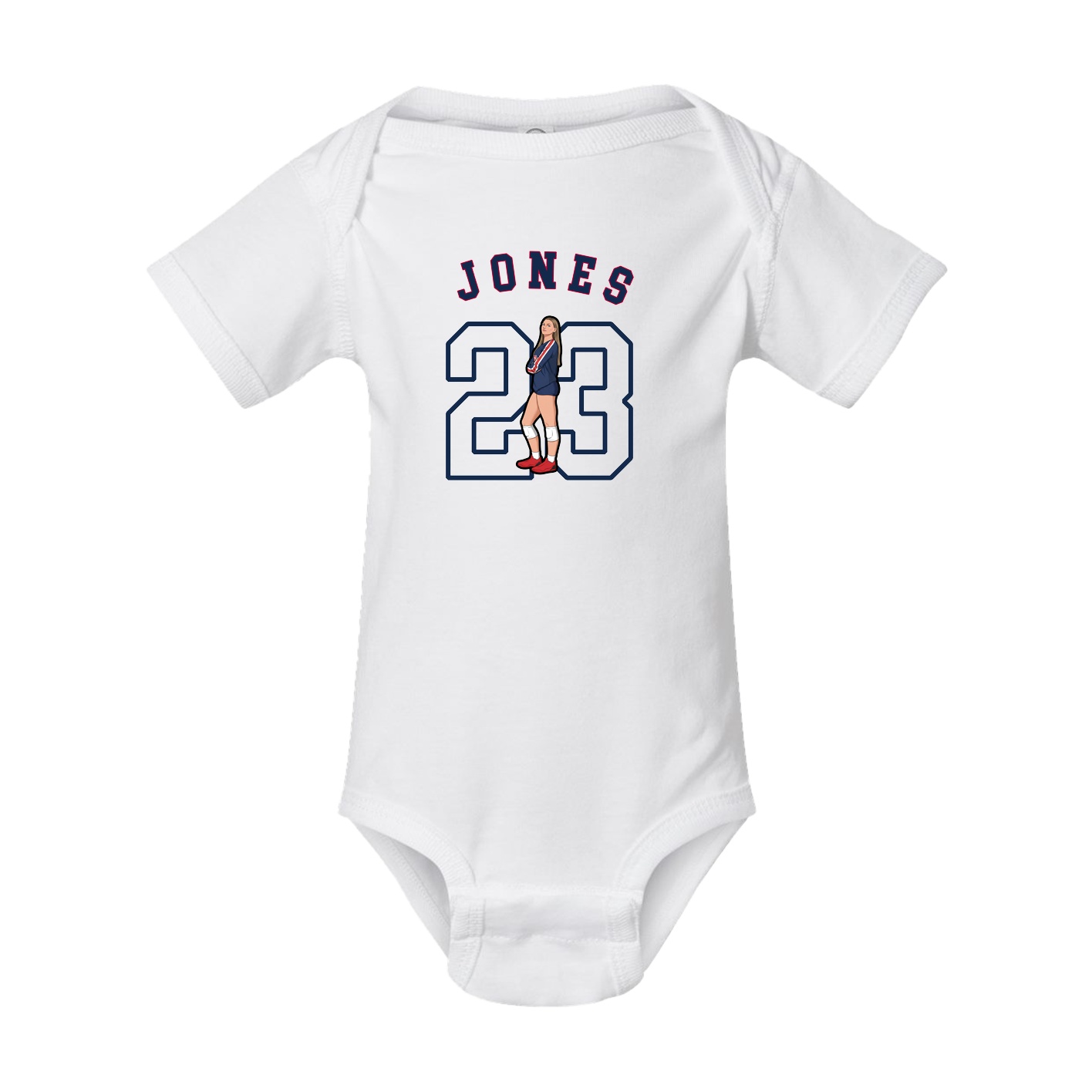 Baby Onesie — Shirsey Arch in White