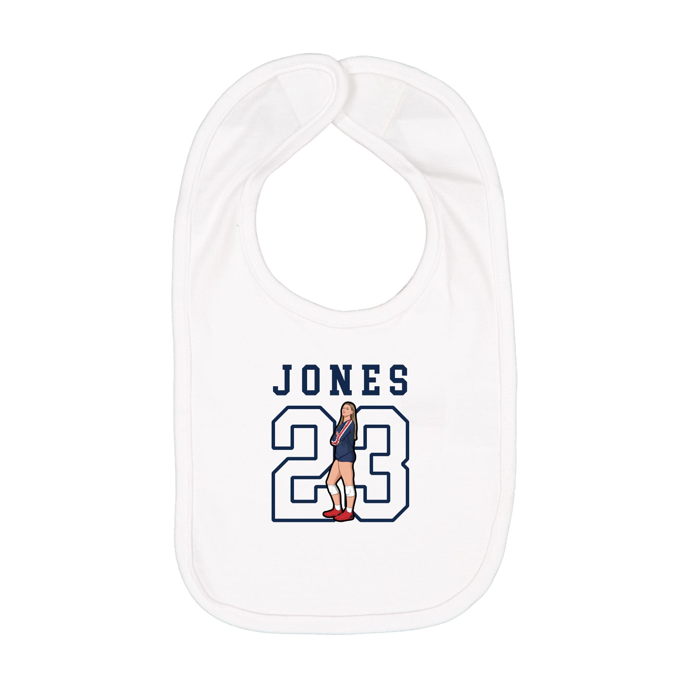 Infant Bib — Shirsey in White