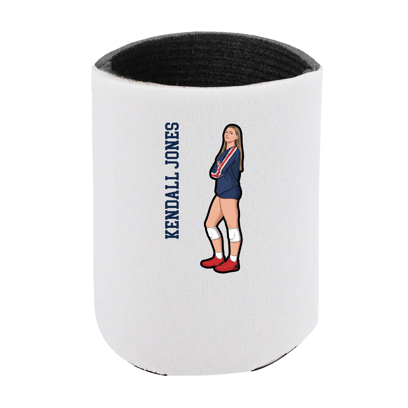 Can Holder — Name Vertical in White