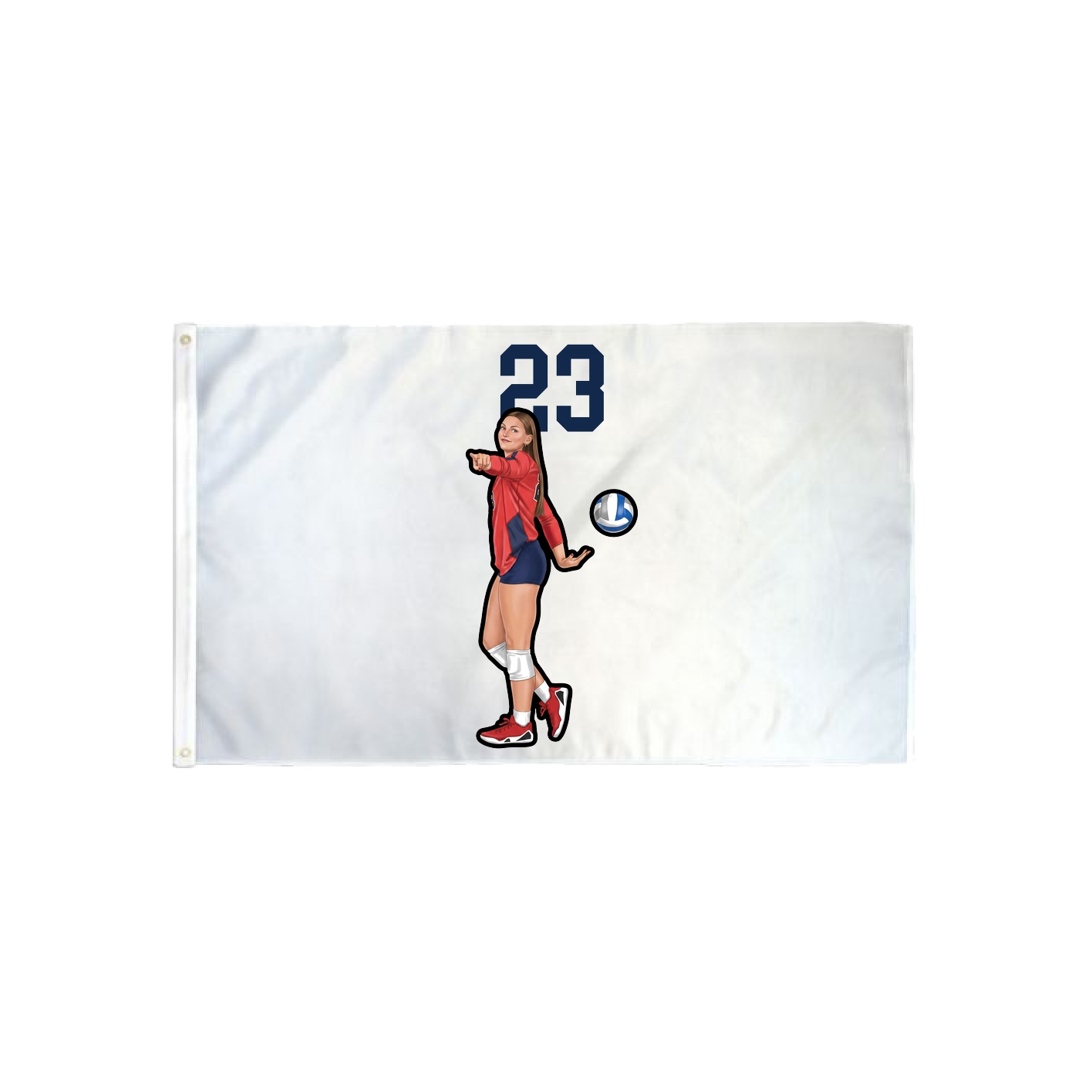 3x5 Flag — Number Top in Classic