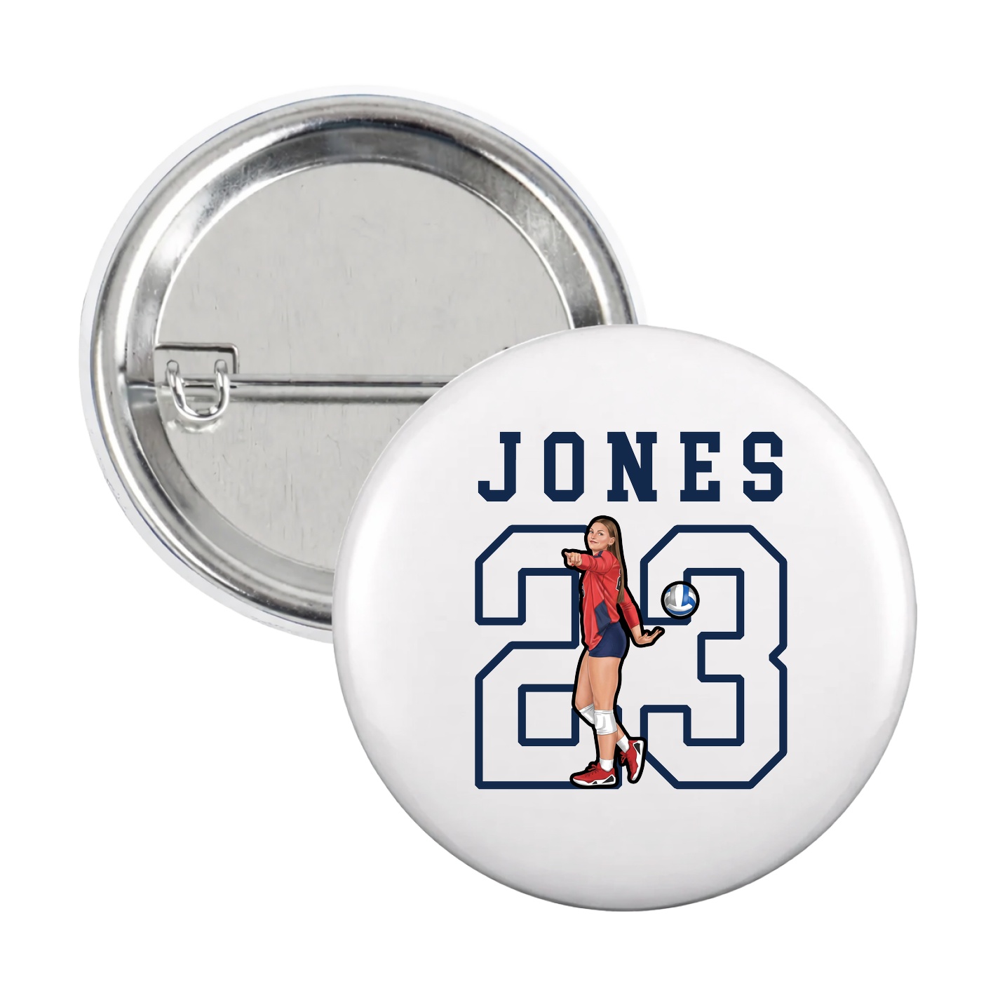 Game Day Button — Shirsey in White