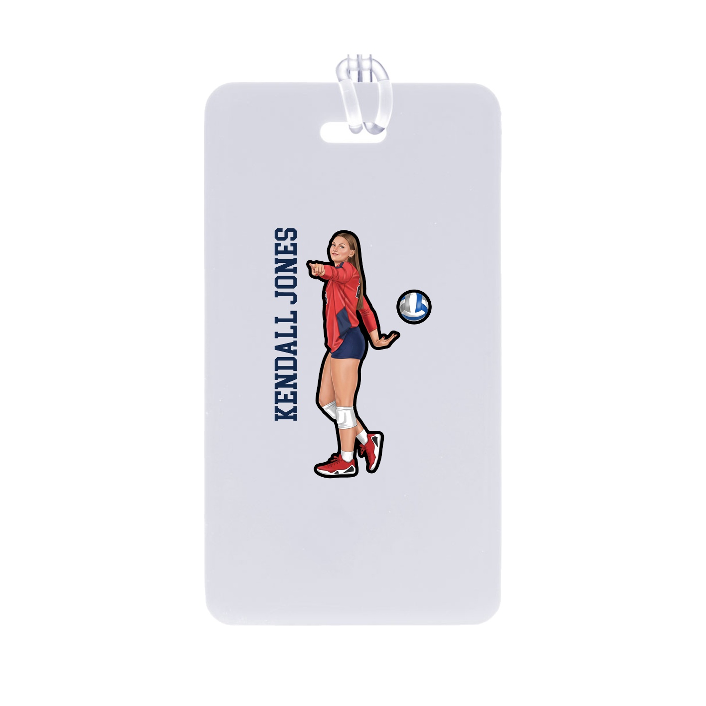 Bag Tag — Name Vertical in Classic