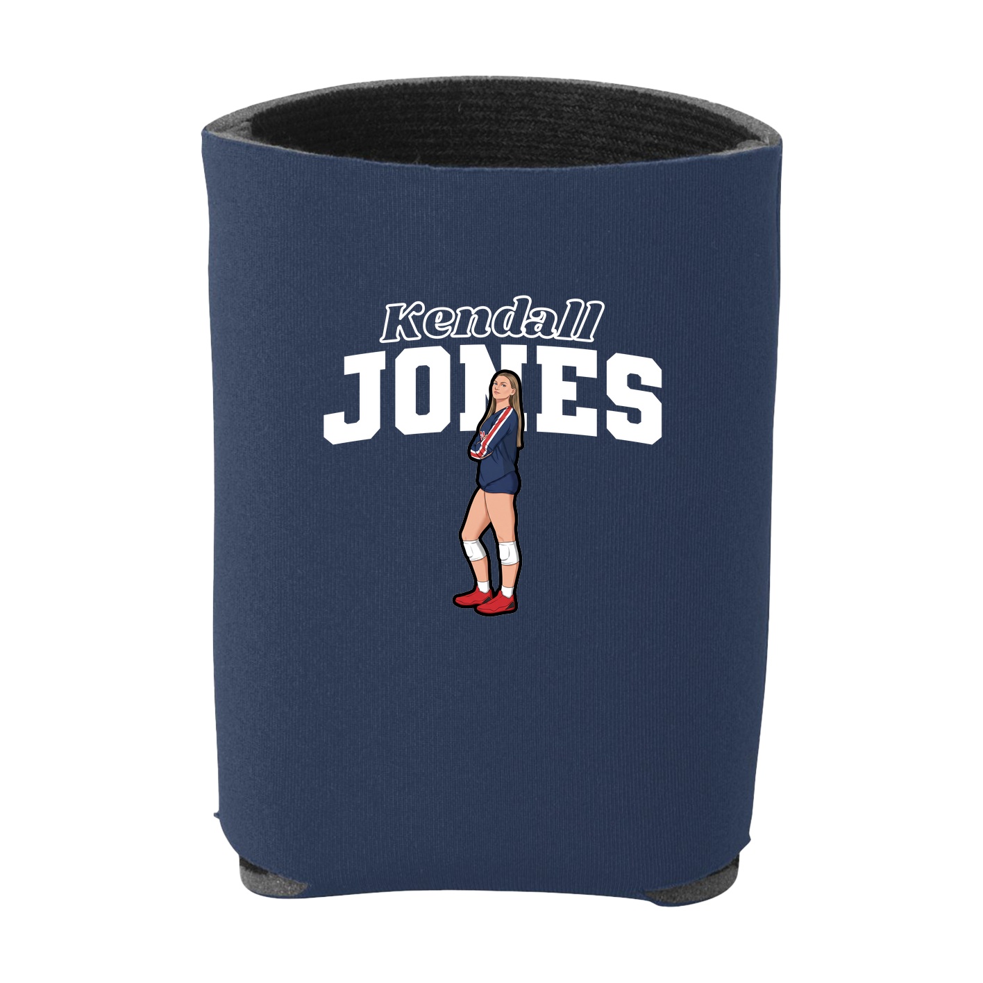 Can Holder — Name Arch in Navy