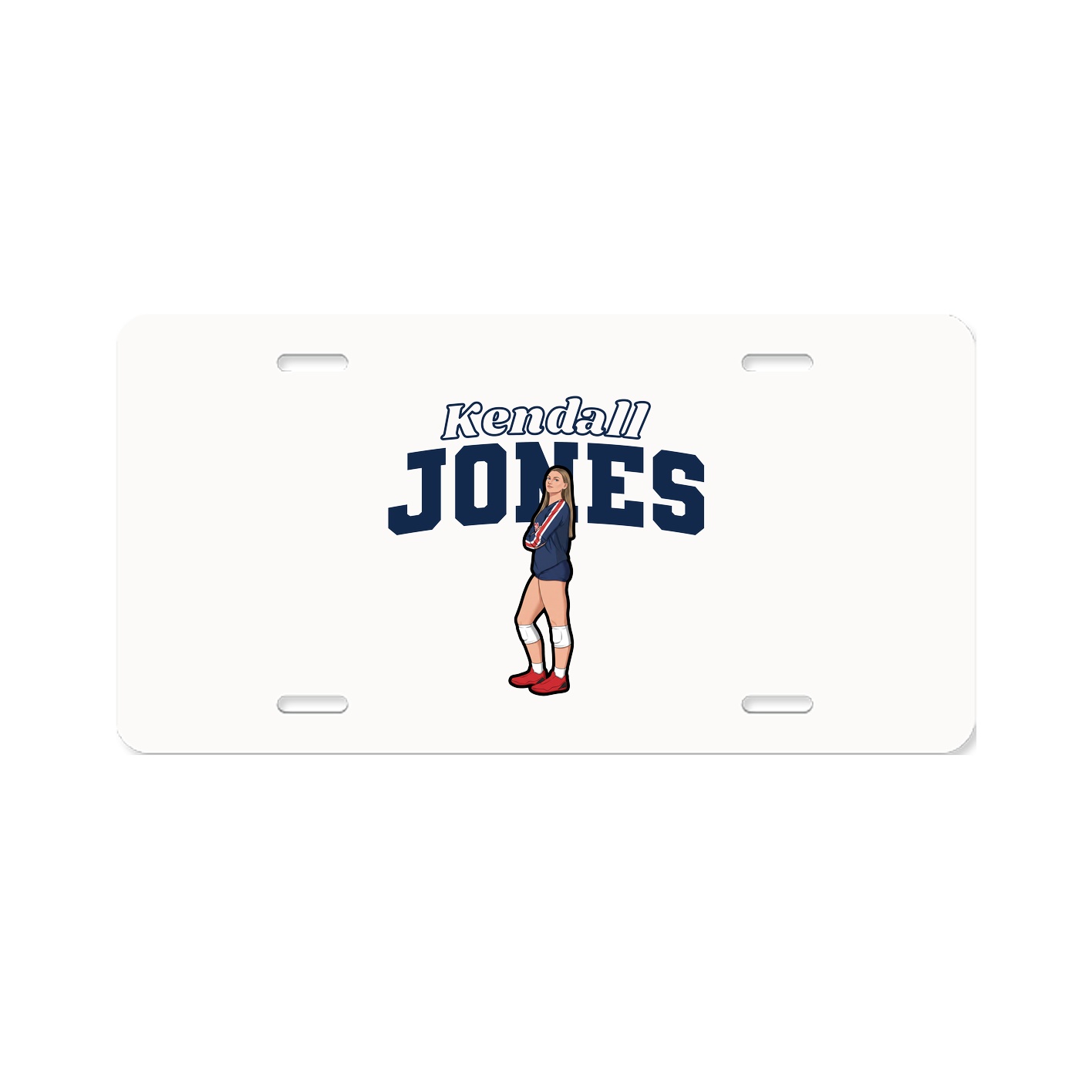 License Plate — Name Arch in Classic
