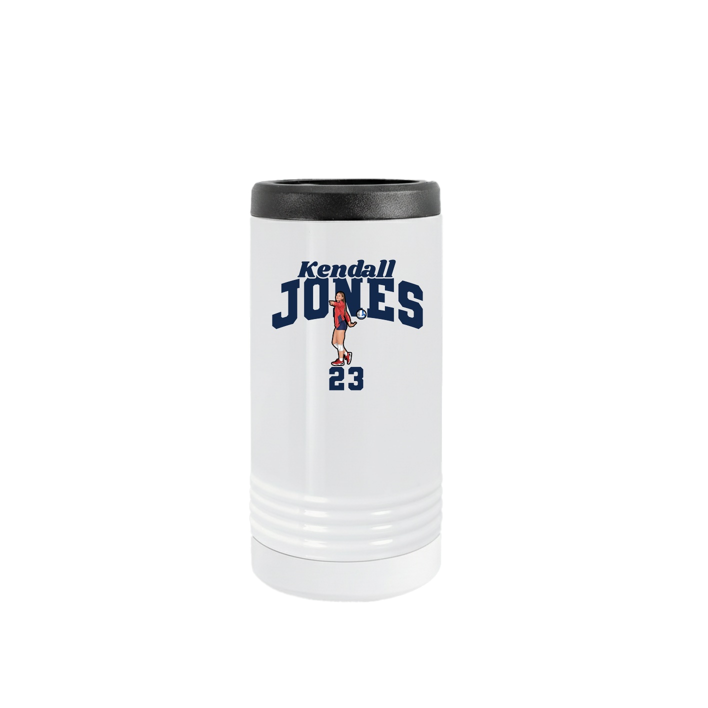 Slim Beverage Holder — Signature Arch in White