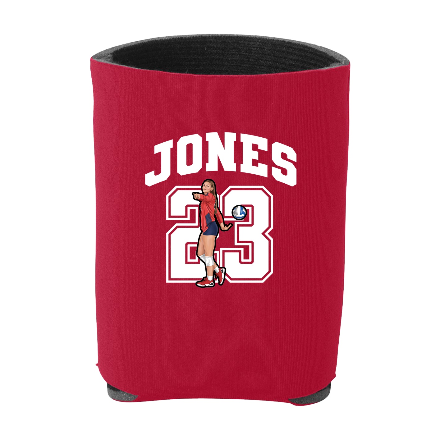 Can Holder — Number in Red
