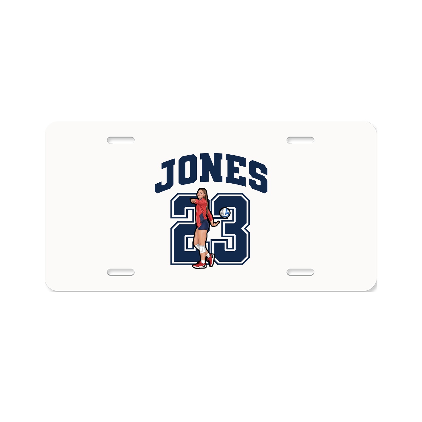 License Plate — Number in Classic