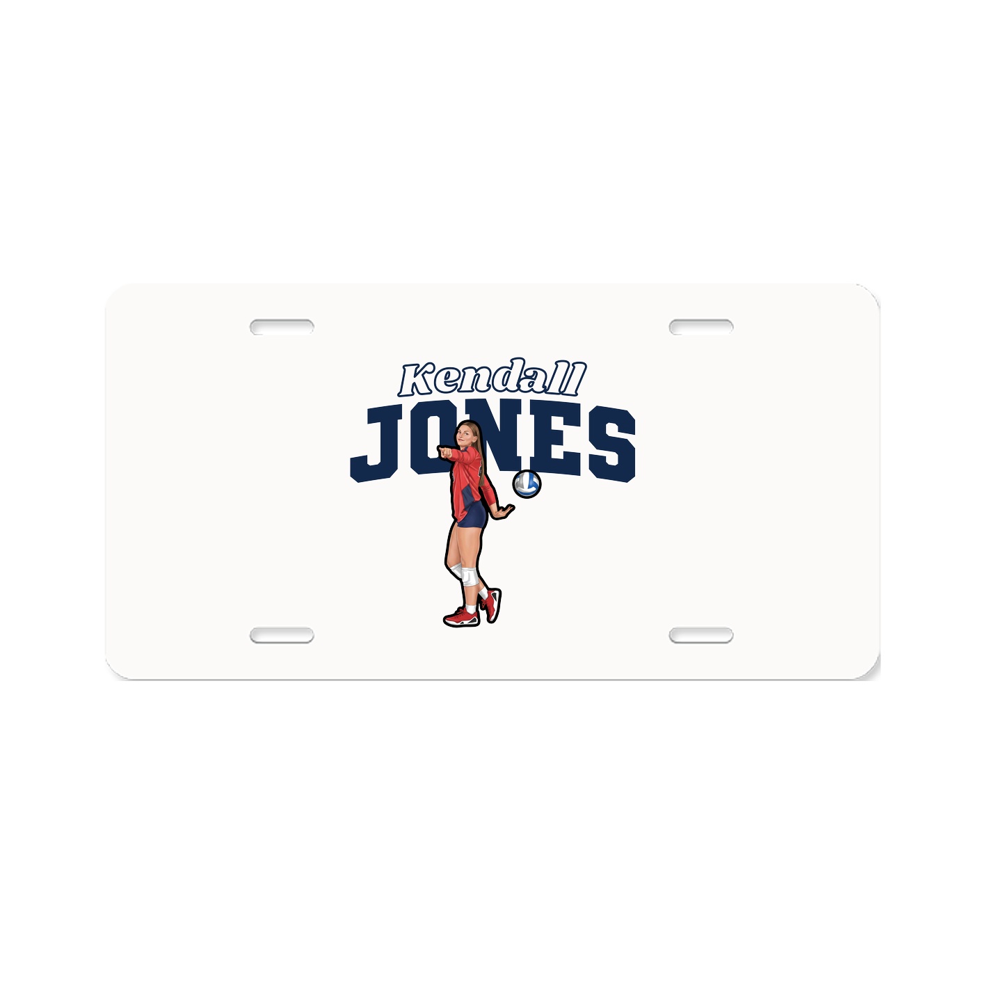 License Plate — Name Arch in Classic